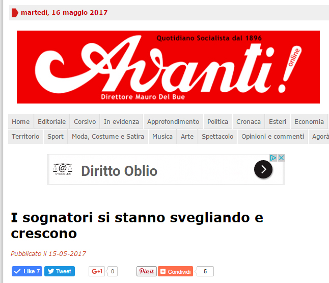 I sognatori si stanno svegliando e crescono